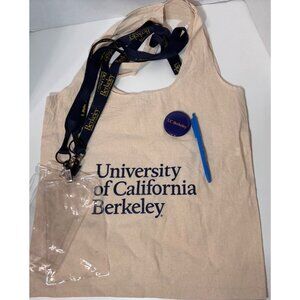 University Of California Berkeley Tote Bag With Lanyards Button Pen CAL